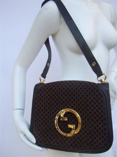 gucci vintage handbags 1970|vintage gucci suede handbag.